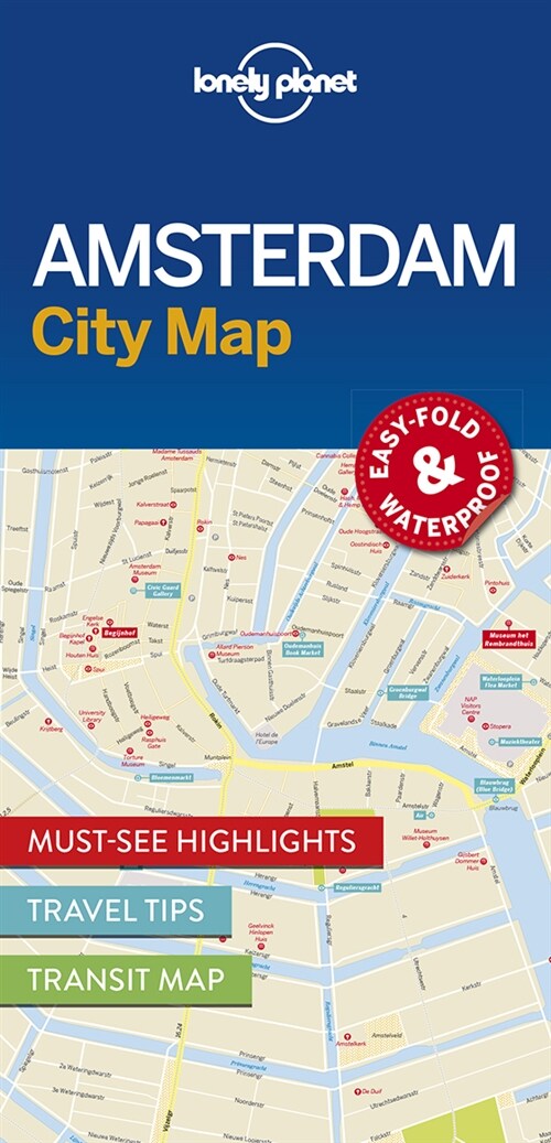 Lonely Planet Amsterdam City Map 1 (Folded)