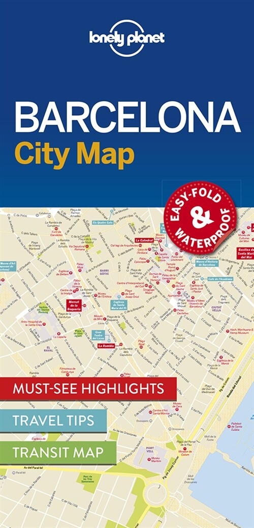 Lonely Planet Barcelona City Map 1 (Folded)