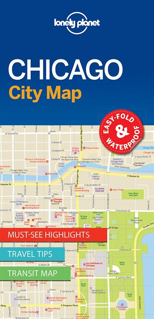 Lonely Planet Chicago City Map (Folded)