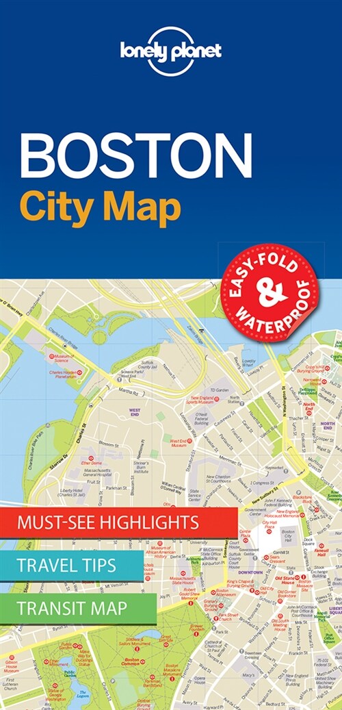 Lonely Planet Boston City Map (Folded)