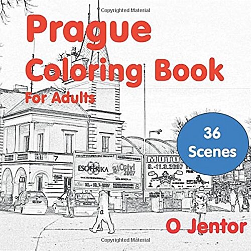 Prague Coloring Book for Adults (Paperback, CLR, CSM)