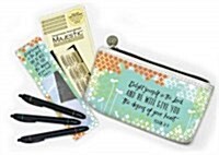 Bible Accessory Kit: Traditional Gold-Edged Majestic Bible Tabs. Magnifying Bookmark. Non-Bleed Markers. (Other)