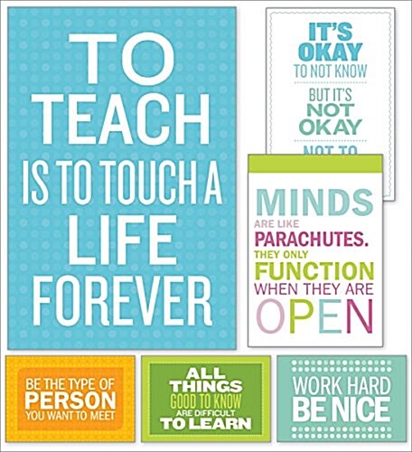 Inspirational Quotes Poster Set Bulletin Board, Volume 1 (Other, First Edition)