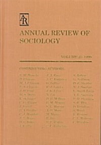 Annual Review of Sociology (Hardcover, Annual)