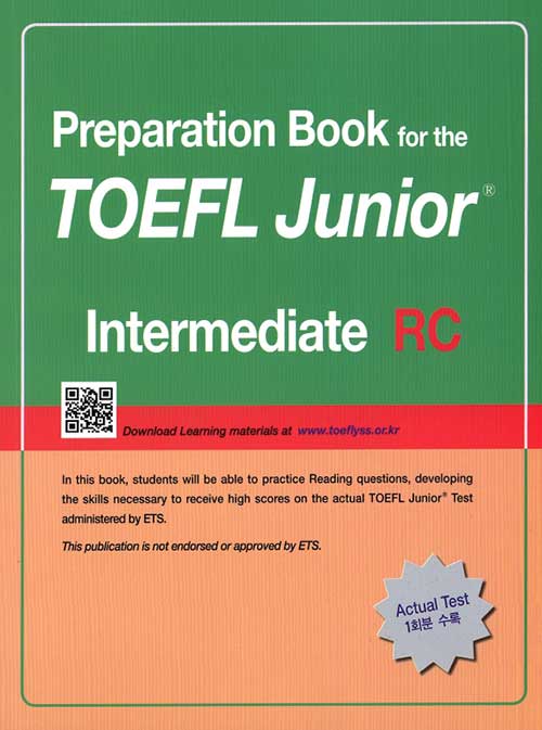 [중고] Preparation Book for the TOEFL Junior Test RC Intermediate