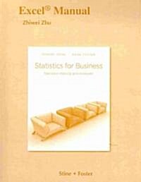 Excel Manual for Statistics for Business (Paperback)