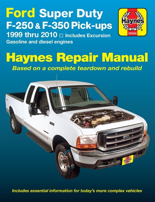 Ford Super Duty Pick-Up & Excursion for Ford Super Duty F-250 & F-350 Pick-Ups & Excursion 999-10) Haynes Repair Manual: Includes Gasoline and Diesel (Paperback)