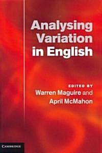 Analysing Variation in English (Hardcover)