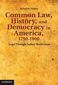 Common Law, History, and Democracy in America, 1790–1900 : Legal Thought before Modernism (Hardcover)