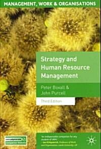 Strategy and Human Resource Management (Paperback, 3 Rev ed)