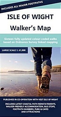 Isle of Wight Walkers Map (Sheet Map, folded)