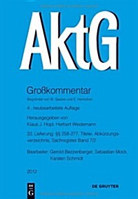 258-277; Titelei; Abkrzungsverzeichnis; Register Band 7/2 (Paperback, 4, REV.)