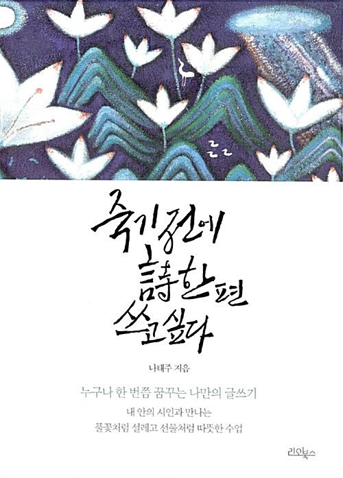 [중고] 죽기 전에 시 한 편 쓰고 싶다