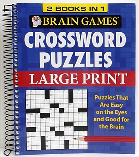 Brain Games - 2 Books in 1 - Crossword Puzzles (Spiral)