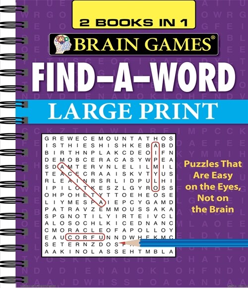 Brain Games - 2 Books in 1 - Find-A-Word (Spiral)