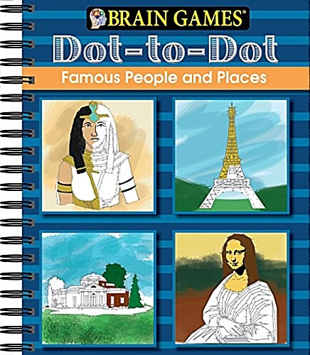 Brain Games - Dot to Dot: Famous People and Places (Spiral)