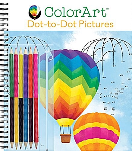 Colorart: Dot-To-Dot Pictures Book with Colored Pencils (Spiral)