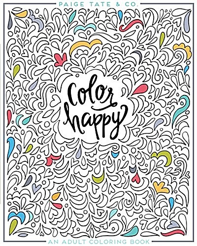 Color Happy: An Adult Coloring Book of Removable Wall Art Prints (Paperback)