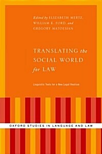 Translating the Social World for Law (Hardcover)