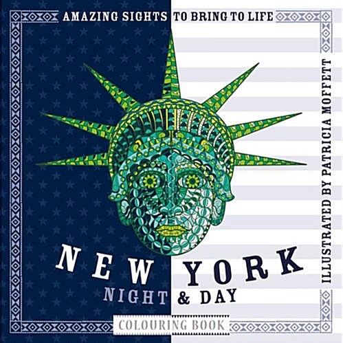 New York Night & Day Colouring Book (Paperback)