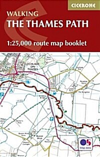 The Thames Path Map Booklet : 1:25,000 OS Route Map Booklet (Paperback)