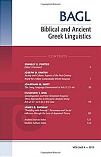 Biblical and Ancient Greek Linguistics, Volume 4 (Paperback)