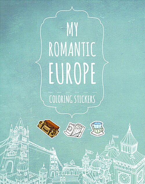 마이 로맨틱 유럽 컬러링 스티커북 + 아르누보 50색 색연필 세트