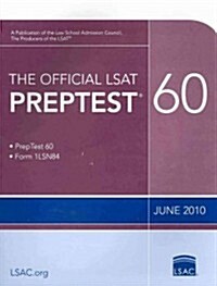 The Official LSAT Preptest 60: (june 2010 LSAT) (Paperback)