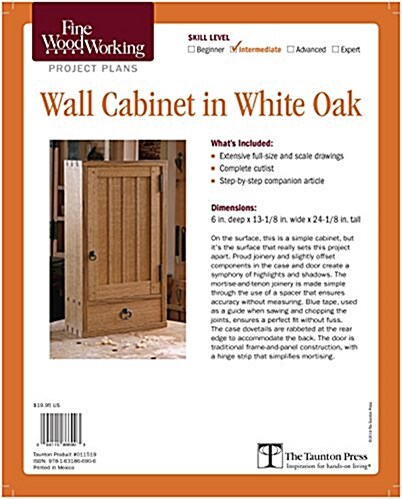 Fine Woodworkings Wall Cabinet Plan (Other)