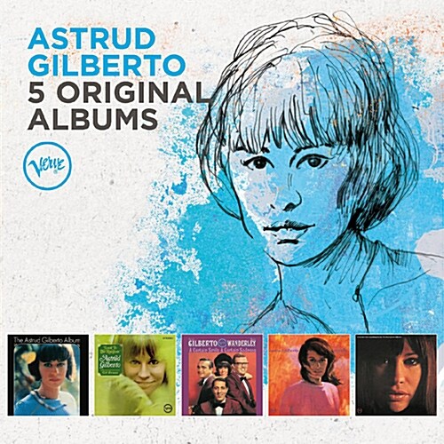 [중고] [수입] Astrud Gilberto - 5 Original Albums [5CD]