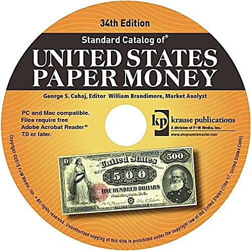 Standard Catalog of United States Paper Money (CD-ROM, 34)