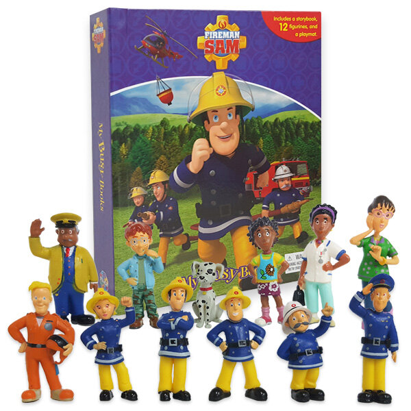 Fireman Sam My Busy Book 소방관 샘 아저씨 비지북 (미니피규어 12개 + 놀이판)