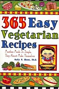 365 Easy Vegetarian Recipes (Hardcover, Spiral)
