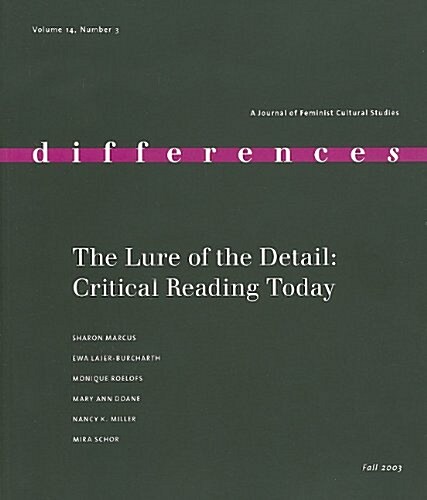 The Lure of the Detail: Critical Reading Today (Paperback)