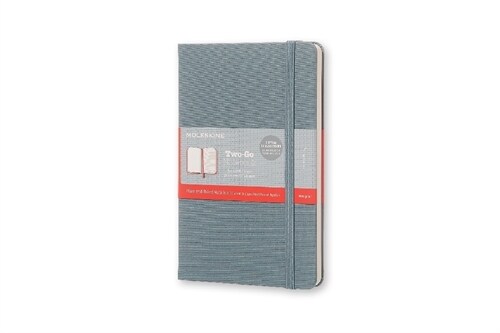 Moleskine Two-Go Notebook Medium Ruled-Plain Saxe Blue (Other)