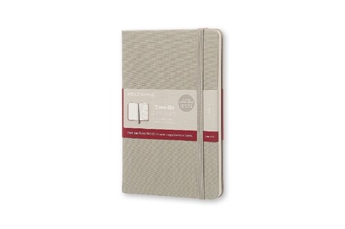Moleskine Two-Go Notebook Medium Ruled-Plain Ash Grey (Other)