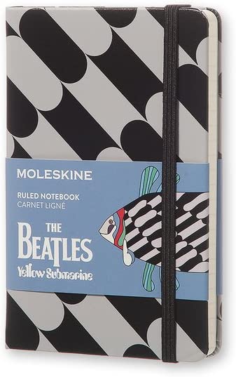 Moleskine the Beatles Limited Edition Notebook Pocket Ruled Black - Fish
