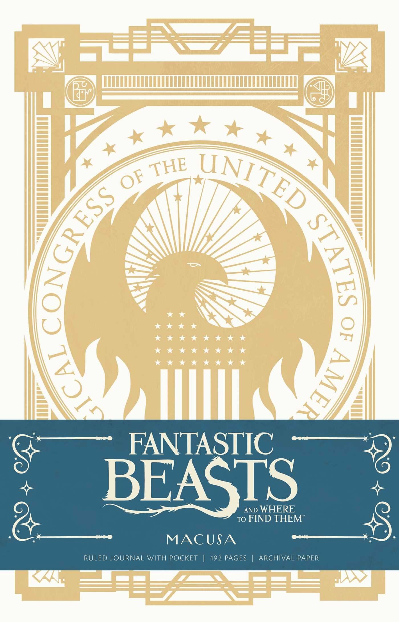 Fantastic Beasts and Where to Find Them: Macusa Hardcover Ruled Journal (Hardcover)