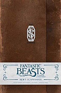 FANTASTIC BEASTS AND WHERE TO FIND THEM: NEWT SCAMANDER HARDCOVER RULED JOURNAL (Book)
