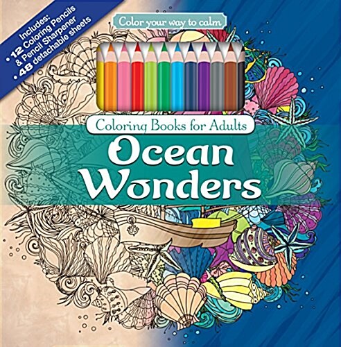 Ocean Wonders [With Coloring Pencils and Sharpener] (Paperback)