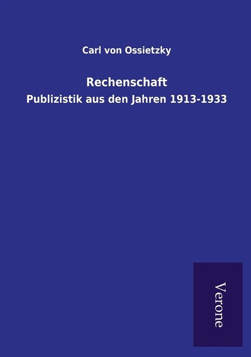 Rechenschaft (Paperback)