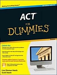 [중고] ACT for Dummies [With CDROM] (Paperback, 5, Premier)