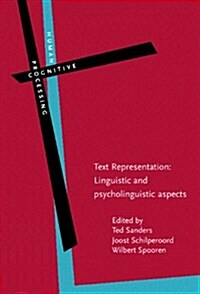 [중고] Text Representation (Hardcover)