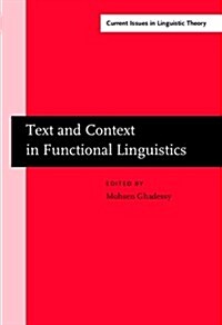 Text and Context in Functional Linguistics (Hardcover)