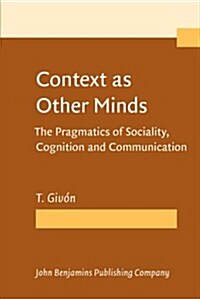 Context As Other Minds (Paperback)