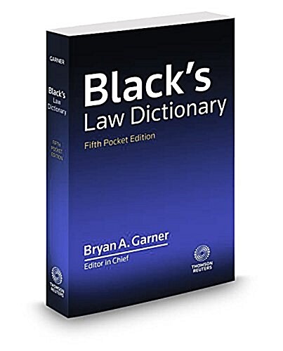 Blacks Law Dict Pckt 5/E (Paperback)
