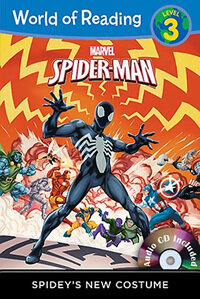 World of Reading : Spidey's New Costume (Level 3) (Paperback + CD)
