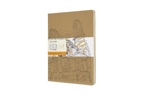 Moleskine Coloring Cover Cahier, Extra Large, Ruled, Kraft Brown, Soft Cover (7.5 X 10) (Other)