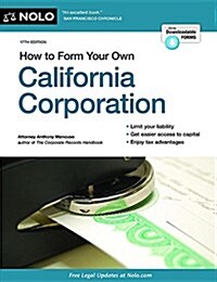 How to Form Your Own California Corporation (Paperback)