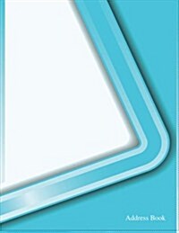 Address Book: White and Skyblue (Paperback)